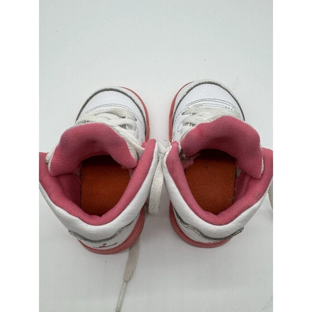 Air Jordan 5 Retro Sneaker Toddler US 4C Kid's Pink Orange 725172-168 Nike